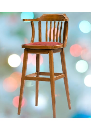 Zus702 Yüksek Sandalye Yarım Kolçak Kafes, Ahşap Kayın... Akçaağaç