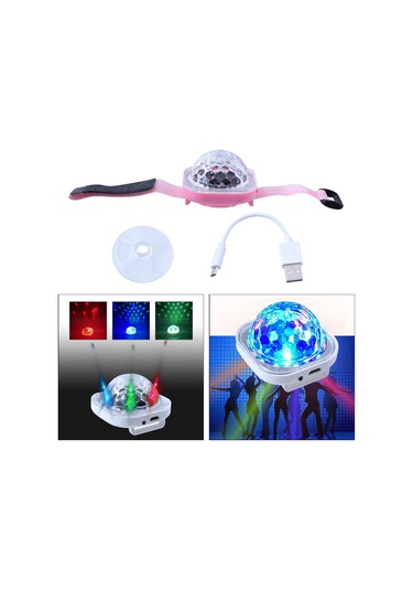 Homyl Yılbaşı Karaoke Pembesi Için Mini Dans Işığı Pembe