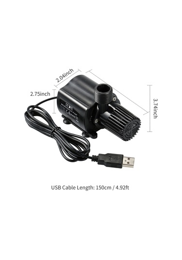 Decdeal Süzgeç İle Ultra Sessiz Usb Fırçasız Su Pompası