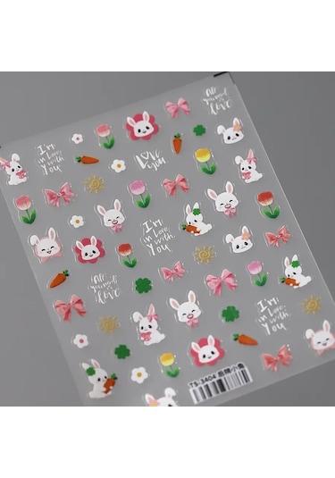 Güzel Kırmızı Meyve Çilek Kiraz Ilmek Aşk Kalp Yıldız İpek Kurdele 5d Nail Art Çıkartmalar Şık Kendinden Yapışkanlı Manikür Çıkartması Grad Pembe