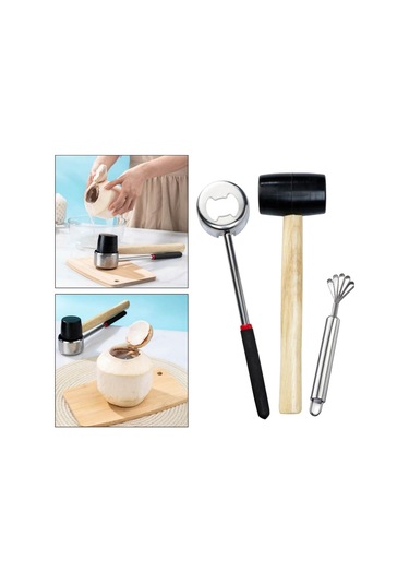 Soulader Hindistan Cevizi Kırma Aleti, Taze Hindistan Cevizi Açacağı, Pratik Ceviz Kıracağı, Sağlam Metal Hindistan Cevizi Kıracağı, Ev Tipi Diğer