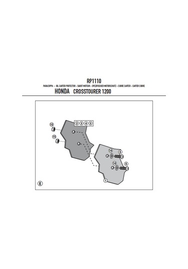 Givi Rp1110 Honda Vfr 1200X Crosstourer 12-18 Karter Koruma