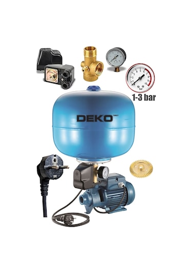 Deko Vqb60 24lt Paslanmaz Tank + 2 Kat 2 Daire Paket Hidrofor