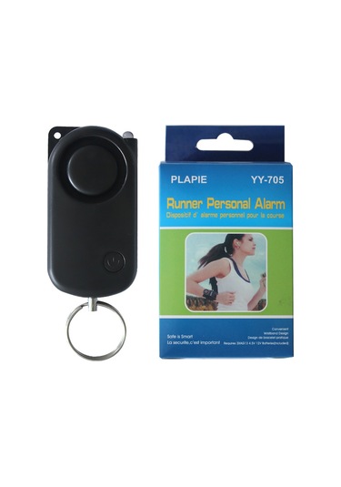 Sones Plapıe Yy-705 120 Db Açık Hava Sporları Koşu Kişisel Alarmı Siyah + Geleneksel Bileklik