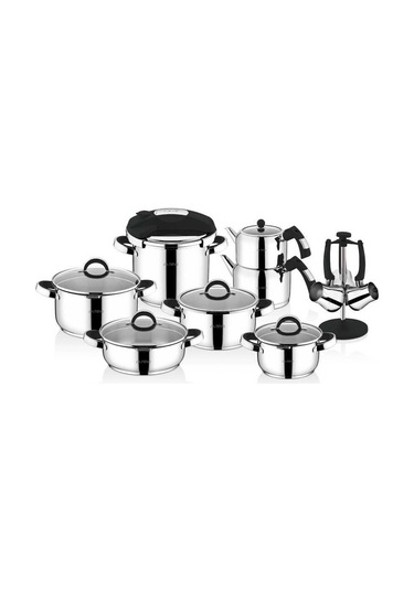 Neva Bitter 18 Parça Çelik Tencere Seti