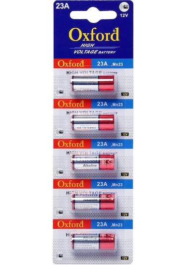 Oxford 23A MN23 V23A V23GA 12 Volt Alkalin Pil 5’li Paket