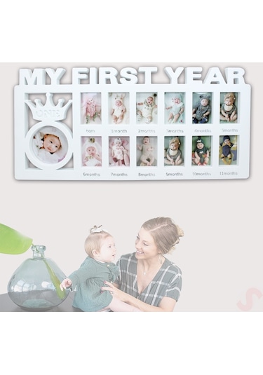1 Yaş Resim Çerçevesi, 39cm X 19cm