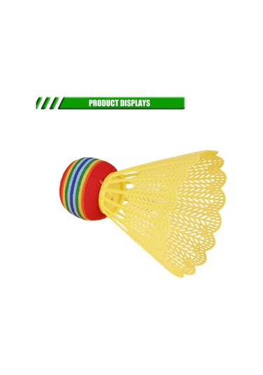 Geeksen 10 Adet Nylon Badminton Topu - Eva Ve Plastik Materyal, İç/dış Mekan Uygun, Hafif Ve Dayanıklı, Egzersiz Ve Eğlence İçin Renkli Paket