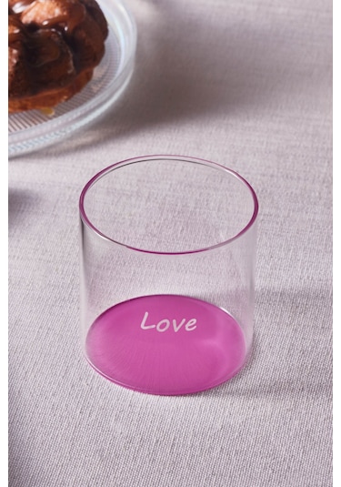 Karaca Mito Cam Su Bardağı 330 Ml Pembe Pembe