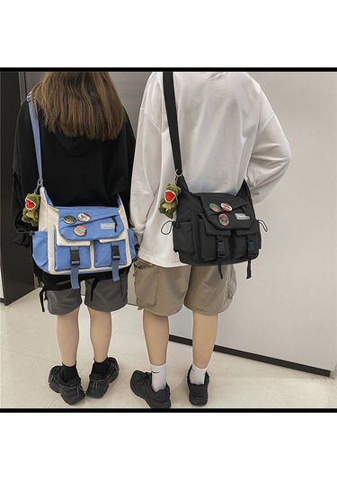 Büyük Boy Sonbahar Ve Kış Yeni Çapraz Çanta-mavi Mavi