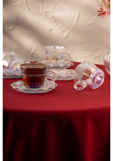 Emsan Hatrı Var Gökkuşağı 80 Ml 6'lı Kahve Fincan Takımı Renkli