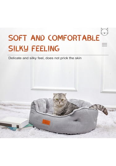 Küçük Köpekler İçin Köpek Yatağı Kapalı Kediler İçin Haki S Haki