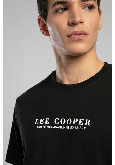 Lee Cooper Antonia Erkek O Yaka T-shirt Siyah-19903 Siyah