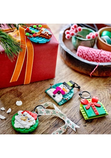 LEGO® Yılbaşı Süsü Koleksiyonu 40744 – 6 Yaş ve Üzeri İçin Kardan Adam, Ren Geyiği ve Noel Baba Yılbaşı Süsleri Yapım Seti (153 Parça)