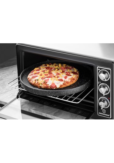 36 CM Çift Taraflı Granit Döküm Gözleme Bazlama Izgara Gril Tava