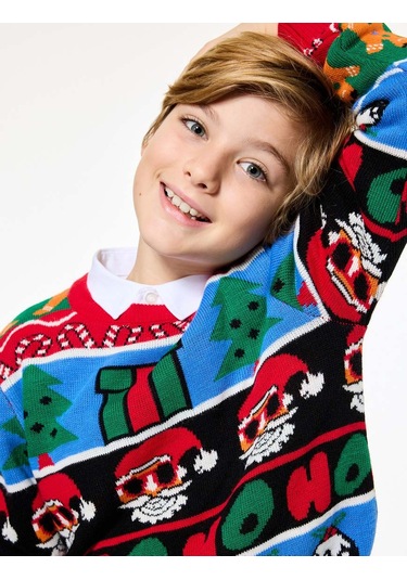 Koton Çok Renkli Erkek Çocuk Kazak 6wkb90010tt Çok Renkli