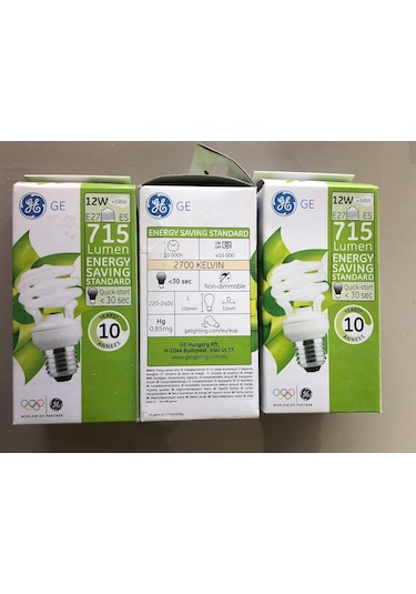 3 Adet General Elc. E 27 Tasarruflu Lamba 12w 58w 715 Lümen 27