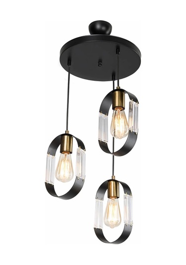 Nova 3lü Avize Çember Çok Renkli