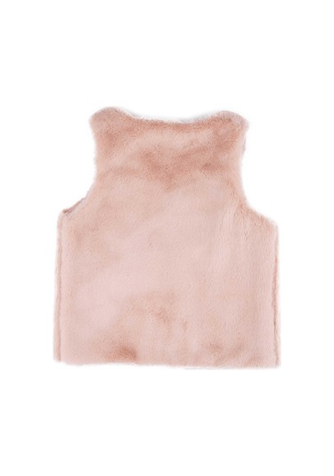 Best Kids Kız Çocuk Kürk Detaylı Yelek 001