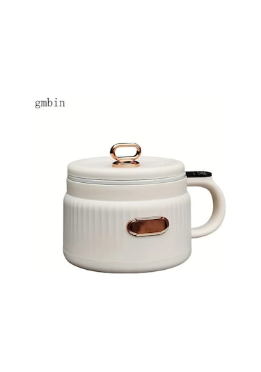 Fochsia Beyaz 1.6l Mini Pirinç Pişirici, 12 Saat Zaman Ayarlı Portatif Tencer