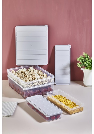 Selka Nora 4'lü Set 1 Adet 4 Lt. 1 Adet 2,25 Lt. 2 Adet 1 Lt. Ekru