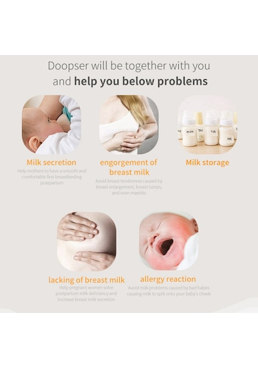 Moveevo Doopser Dsp-856 Manuel Göğüs Pompası Emzirme İçin Tek Elle Göğüs Pompası 150ml Süt Şişesi 110 Geniş Açı Silikon Göğüs