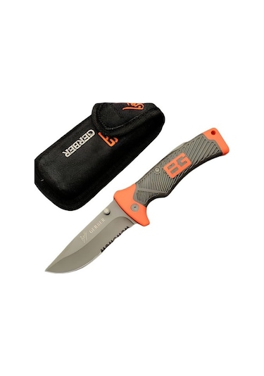 Gerber Bear Grylls 23 Cm Kamp Bıçağı Gümüş - Siyah