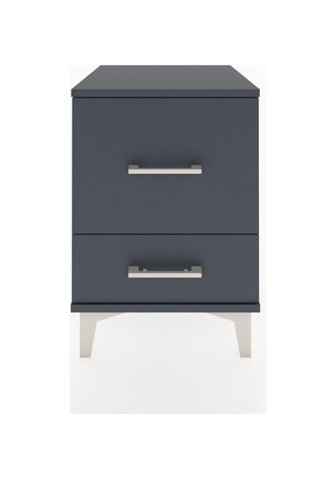 Hyperion Komodin 2 Çekmeceli 44x44x64 Antrasit-antrasit Antrasit