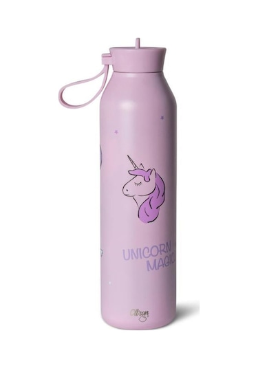 Citron 3 Katmanlı Paslanmaz Çelik Termos Seti 750 Ml - Stormy Unicorn Renkli