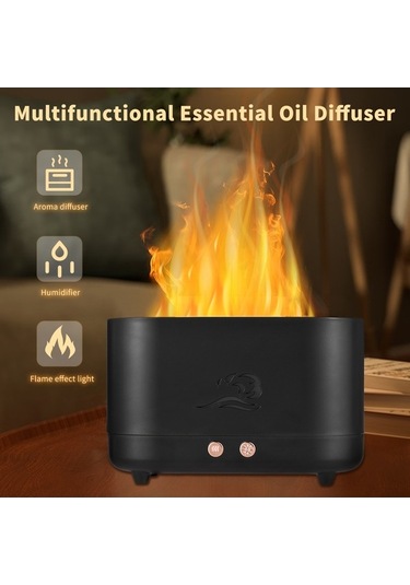 Dancemonkey 3'lü Aromaterapi Difüzörü - 225ml Otomatik Kapanma, Farklı Parlaklık Seviyeli Nemlendirici