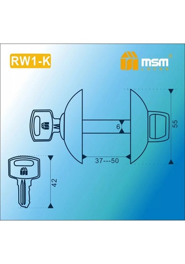 Msm Locks Anahtarlı İç Kapı Kolu 237692515