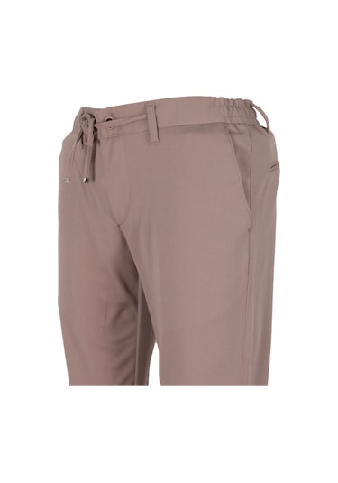 Modarar Erkek Jogger Pantolon Bel Bağcıklı Dar Kesim Rar01350 Bej Modarar Erkek Jogger Pantolon Bel Bağcıklı Dar Kesim Rar01350 Bej