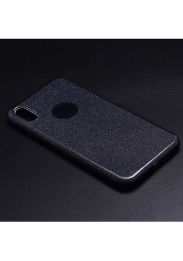 Apple Uyumlu iPhone Xs Max 6.5 Kılıf Zore Shining Silikon Siyah