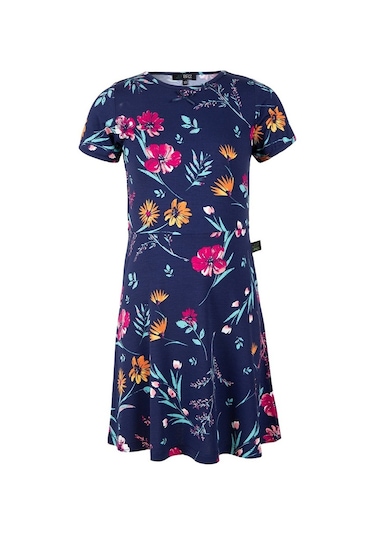 Brz Kids Kız Çocuk Elbise Çok Renkli Lacivert