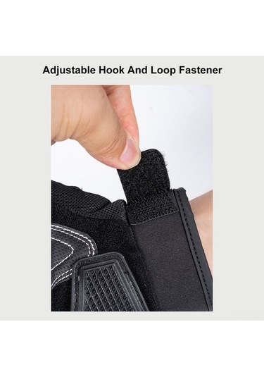 Erkek Ve Kadın Motosiklet Eldiveni - Kaydırmaz, Nefes Alabilir, Dokunmatik Ekran Uyumlu, Siyah Kırmızı M