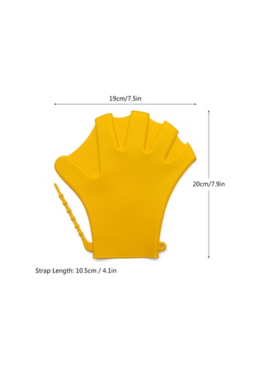 Xindoker Sıvı Direnç Egzersizi İçin Su Sporları Eldiveni, Serbest Hareket, Yorumu Azaltır - Siyah Silikon Siyah