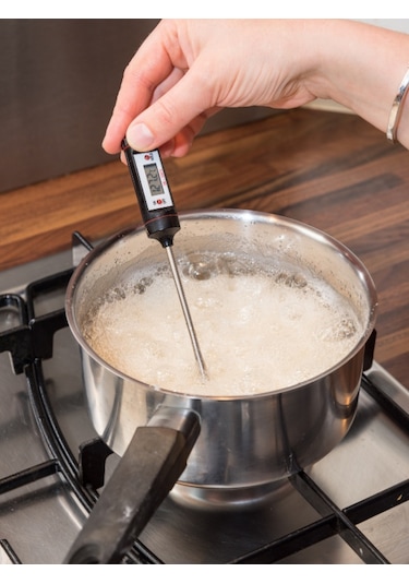 3 Adet Siyah Renk Dijital Gıda Yemek Termometresi Yemek Isı Ölçer