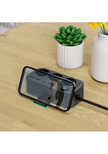 Bfs Akım Korumalı Priz 2 Usb + 2 Type-c Girişli 2 Metre Kablosu Anahtarlı Ve Duvara Monte Edilebilir Standart
