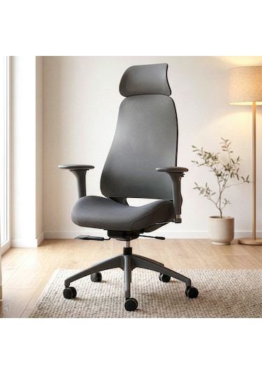 Karr Office Lizbon Ergonomik Çalışma Koltuğu Gri