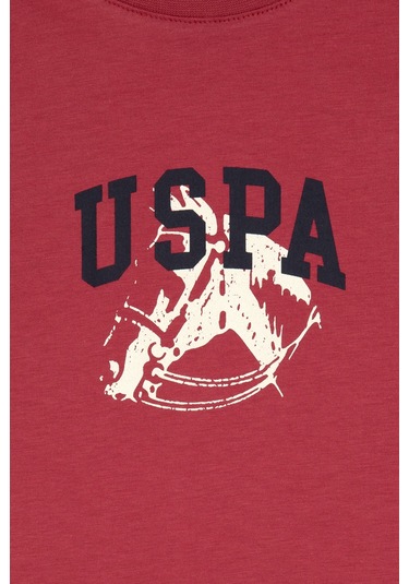 U.s. Polo Assn. Erkek Çocuk Vişne Tişört 50307313-vr223 Vişne