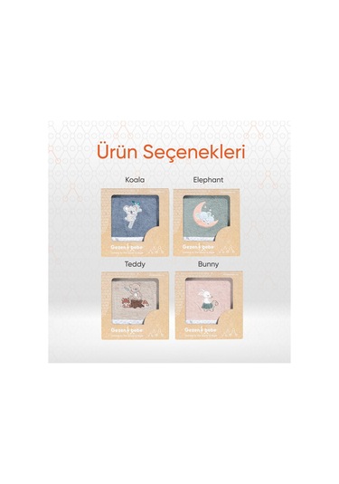 Gezenbebe Hero Nakışlı Bebek Çocuk Banyo Havlusu 70x140 Bej