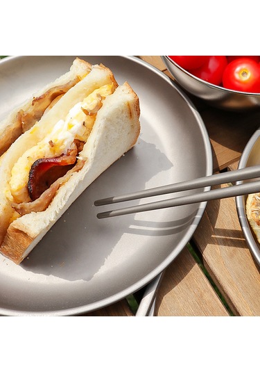 Mufunye Titanyum Çubuk Ve Kaşık Seti - 233mm Çubuk, 185mm Kaşık, Hafif Ve Dayanıklı Çok Renkli