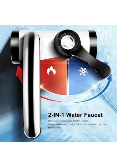 Maoyaya Maotai Shop 3000w Hızlı Isıtan Musluk Bataryası - Siyah Gg Siyah Bm Renk Seçenekleri Siyah