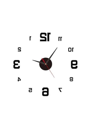 Ulzyvf Yaratıcı Dijital Gece Lambası Saat Kişiselleştirilmiş Ev Dıy Duvar Saati Renkli Akrilik Duvar Saati 40cm Renkli