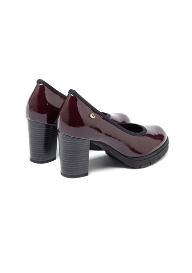 Naplack Nero Topuklu/ Stiletto Kadın 4l5863ds Donna Serena 5863ds Slıde Naplack Bordeaux Naplack Nero