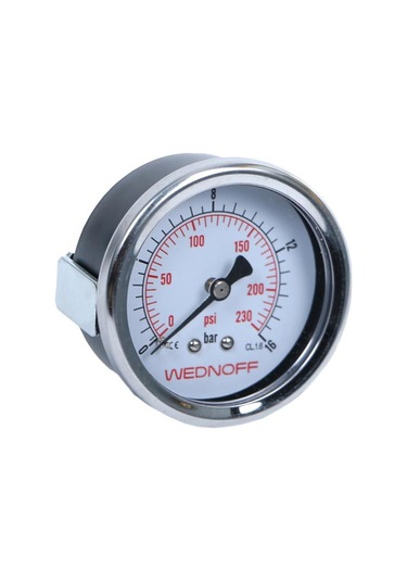 Wednoff Basınç Ölçer 0...16 Bar Ø63, G1/4, Kuru-pano Tipi