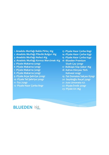 Blueden Ramazan Erzak Kolisi 23'lü No: 3