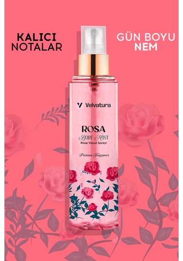 Velvatura Rose Vücut Spreyi 200 ML