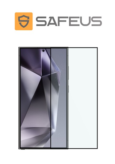 Safeus Tam Kaplayan Parmak İzi Bırakmayan Safir Ekran Koruyucu Cam , Samsung S24 Ultra İle Uyumlu