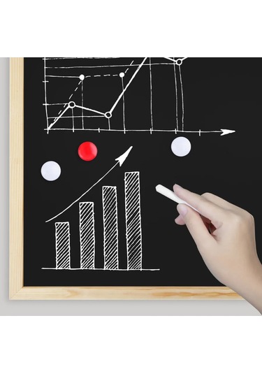 Brauberg Okul İçin Manyetik Duvar Yazlık Tahtası 30x45 Cm 445162540 Siyah